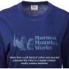 MARMOT Women’s MMW Short-Sleeve Tee Shirt – Screen Printed Graphic on Soft, Breathable, Eco-Friendly Cotton/Poly Blend(Twilight Blue)