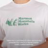 MARMOT Women’s MMW Short-Sleeve Tee Shirt – Screen Printed Graphic on Soft, Breathable, Eco-Friendly Cotton/Poly Blend(White)