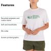 MARMOT Women’s MMW Short-Sleeve Tee Shirt – Screen Printed Graphic on Soft, Breathable, Eco-Friendly Cotton/Poly Blend(White)