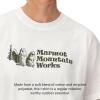 MARMOT Women’s MMW Short-Sleeve Tee Shirt – Screen Printed Graphic on Soft, Breathable, Eco-Friendly Cotton/Poly Blend(White/Olive Grove)