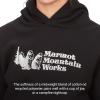 MARMOT Women’s Marmot for Life Hoody – Hooded Sweatshirt with Screen Printed Graphic, Double-Layer Hood and Kangaroo Pocket(Black)