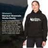 MARMOT Women’s Marmot for Life Hoody – Hooded Sweatshirt with Screen Printed Graphic, Double-Layer Hood and Kangaroo Pocket(Black)