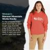 MARMOT Women’s Marmot for Life Hoody – Hooded Sweatshirt with Screen Printed Graphic, Double-Layer Hood and Kangaroo Pocket(Grapefruit)