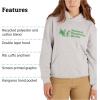 MARMOT Women’s Marmot for Life Hoody – Hooded Sweatshirt with Screen Printed Graphic, Double-Layer Hood and Kangaroo Pocket(Light Grey Heather)