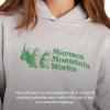 MARMOT Women’s Marmot for Life Hoody – Hooded Sweatshirt with Screen Printed Graphic, Double-Layer Hood and Kangaroo Pocket(Light Grey Heather)