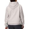 MARMOT Women’s Marmot for Life Hoody – Hooded Sweatshirt with Screen Printed Graphic, Double-Layer Hood and Kangaroo Pocket(Light Grey Heather/Olive Grove)