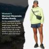 MARMOT Women’s Marmot for Life Hoody – Hooded Sweatshirt with Screen Printed Graphic, Double-Layer Hood and Kangaroo Pocket(Matcha)