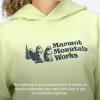 MARMOT Women’s Marmot for Life Hoody – Hooded Sweatshirt with Screen Printed Graphic, Double-Layer Hood and Kangaroo Pocket(Matcha)