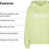MARMOT Women’s Marmot for Life Hoody – Hooded Sweatshirt with Screen Printed Graphic, Double-Layer Hood and Kangaroo Pocket(Matcha)