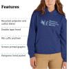 MARMOT Women’s Marmot for Life Hoody – Hooded Sweatshirt with Screen Printed Graphic, Double-Layer Hood and Kangaroo Pocket(Twilight Blue)