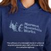 MARMOT Women’s Marmot for Life Hoody – Hooded Sweatshirt with Screen Printed Graphic, Double-Layer Hood and Kangaroo Pocket(Twilight Blue)
