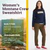 MARMOT Women’s Montane Crew Sweatshirt – Screen Printed Graphic on Warm, Breathable, Eco-Friendly Cotton/Poly Blend(Arctic Navy)