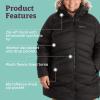 MARMOT Women’s Montreal Mid-thigh Length Down Puffer Coat(Black)