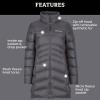 MARMOT Women’s Montreal Mid-thigh Length Down Puffer Coat(Dark Steel)