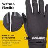 MARMOT Women’s Power Stretch Connect Cool-Weather Glove – Warm, All-Purpose Liner with Touchscreen Compatible Fingertips(Black)