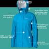 MARMOT Women’s PreCip Rain Jacket | Lightweight, Waterproof(Atomic Blue)