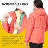 MARMOT Women’s Ramble 3-in-1 Component Jacket – Recycled Waterproof Shell with Hood and Removable Insulated Thermal R Liner(Grapefruit)