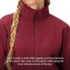 MARMOT Women’s Rocklin Full Zip Fleece Jacket(Acai Berry)