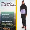 MARMOT Women’s Rocklin Full Zip Fleece Jacket(Black/Paisley)