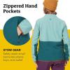 MARMOT Women’s Rocklin Full Zip Fleece Jacket(Blue Agave/Dark Jungle)