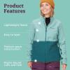 MARMOT Women’s Rocklin Full Zip Fleece Jacket(Blue Agave/Dark Jungle)