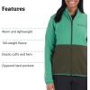 MARMOT Women’s Rocklin Full Zip Fleece Jacket(Clover/Rosin Green)