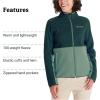 MARMOT Women’s Rocklin Full Zip Fleece Jacket(Dark Jungle/Frosty Green)