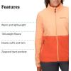 MARMOT Women’s Rocklin Full Zip Fleece Jacket(Fresh Apricot/Ginger Blossom)