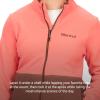 MARMOT Women’s Rocklin Full Zip Fleece Jacket(Grapefruit/Pinecone)