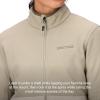 MARMOT Women’s Rocklin Full Zip Fleece Jacket(Shale Grey/Birch Bark)