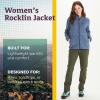 MARMOT Women’s Rocklin Full Zip Fleece Jacket(Storm)