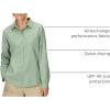 MARMOT Womens Women’s Airexchange UPF 40 Long Sleeve Shirt(Agate Green)