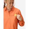 MARMOT Womens Women’s Airexchange UPF 40 Long Sleeve Shirt(Pomelo)
