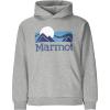 MARMOT mens Coastal Logo Hoody(Grey Heather)