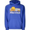 MARMOT mens Coastal Logo Hoody(Oxide Blue)