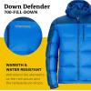 MARMOT mens Guides Down Hoody Jacket(Cobalt Blue/Blue Night)