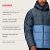 MARMOT mens Guides Down Hoody Jacket(Thunderhead/Rain Cloud)