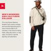 MARMOT mens Wanderer High Pile Fleece Pullover(Birch Bark)