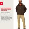MARMOT mens Wanderer High Pile Fleece Pullover(Hickory Nut)