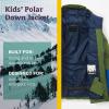 MARMOT unisex-child Kid’s Polar Down Jacket(Foliage/Dark Azure)