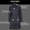 MARMOT womens Chelsea Waterproof Down Rain Coat, Fill Power 700(Jet Black)