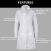 MARMOT womens Chelsea Waterproof Down Rain Coat, Fill Power 700(Platinum)