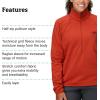 MARMOT womens Leconte 1/2 Zip Fleece Jacket(Sumac)