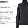 MARMOT womens Leconte Fleece 1/2 Zip(Black)