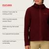 MARMOT womens Women’s Drop Line Full-zip Hoody(Acai Berry Heather)