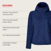 MARMOT womens Women’s Drop Line Full-zip Hoody(Arctic Navy Heather)