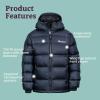 Marmot Kids Guides Down Hoody – 700 Fill Insulated, Water-Resistant, Lightweight Puffer Jacket with Hood(Black)
