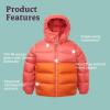 Marmot Kids Guides Down Hoody – 700 Fill Insulated, Water-Resistant, Lightweight Puffer Jacket with Hood(Grapefruit/Tangelo)
