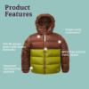 Marmot Kids Guides Down Hoody – 700 Fill Insulated, Water-Resistant, Lightweight Puffer Jacket with Hood(Pinecone/Cilantro)
