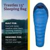 Marmot Men’s Trestles 15° Sleeping Bag | Insulated, Water-Resistant, Left-Zip, Cobalt Blue/Blue Night, Long